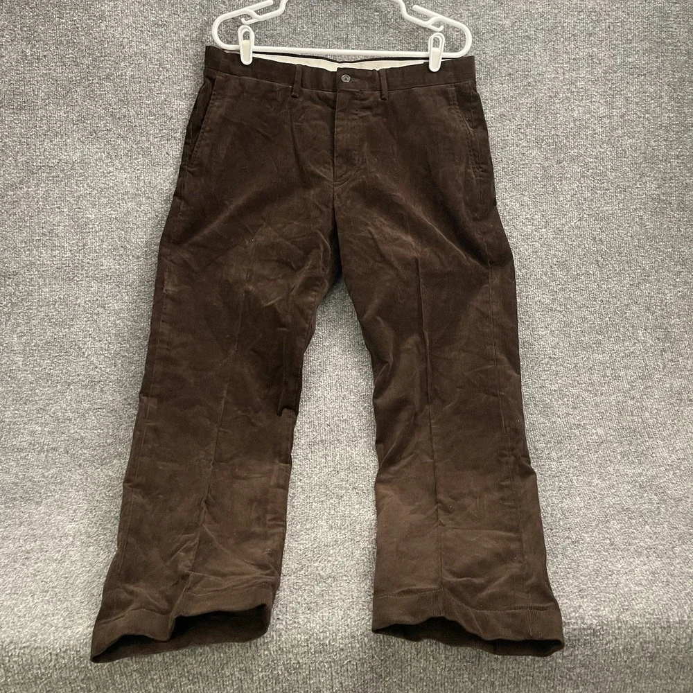 Polo Ralph Lauren Stretch Classic Fit Corduroy Pants Men's Sz 34/30 Brown
